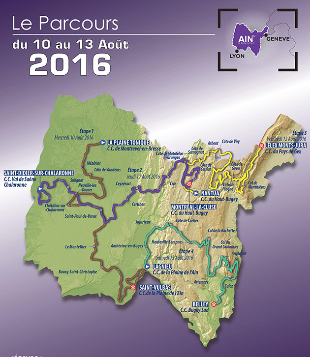 2016 Tour l'ain map